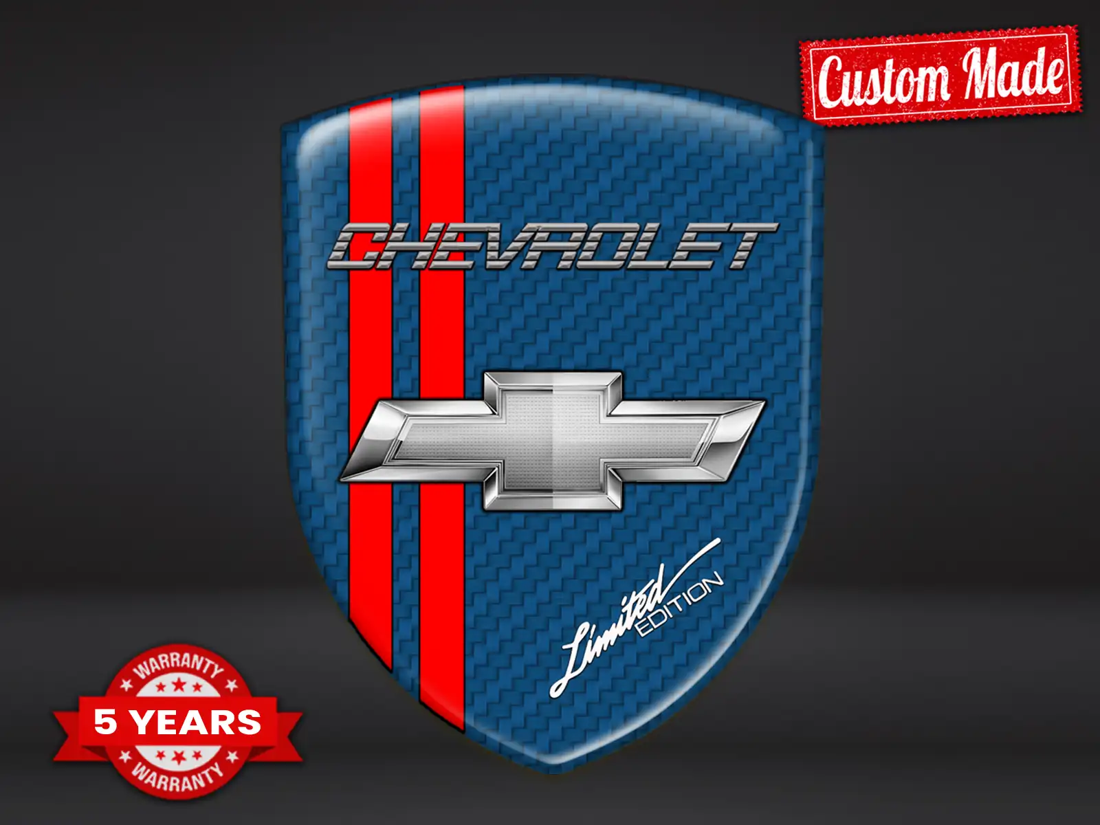 Chevrolet Adesivi Parabrezza Auto Racing Standard Minimalisti